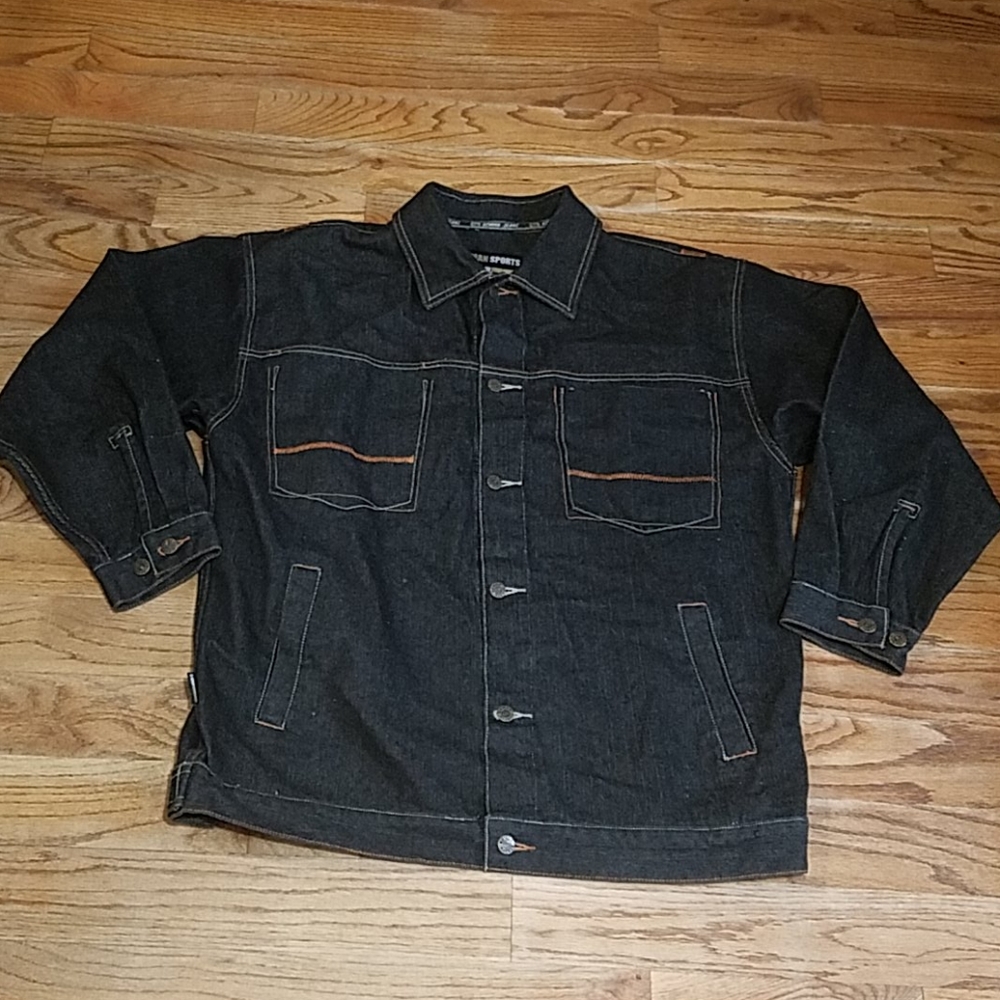 Koman Sports Jean Jacket W/ Pockets large Men